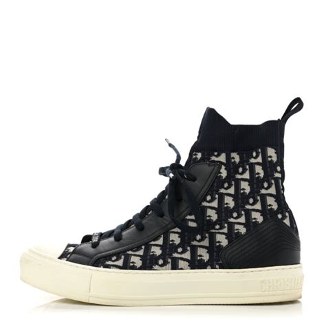 walk n dior technical knit oblique high top sneaker|christian Dior high top shoes.